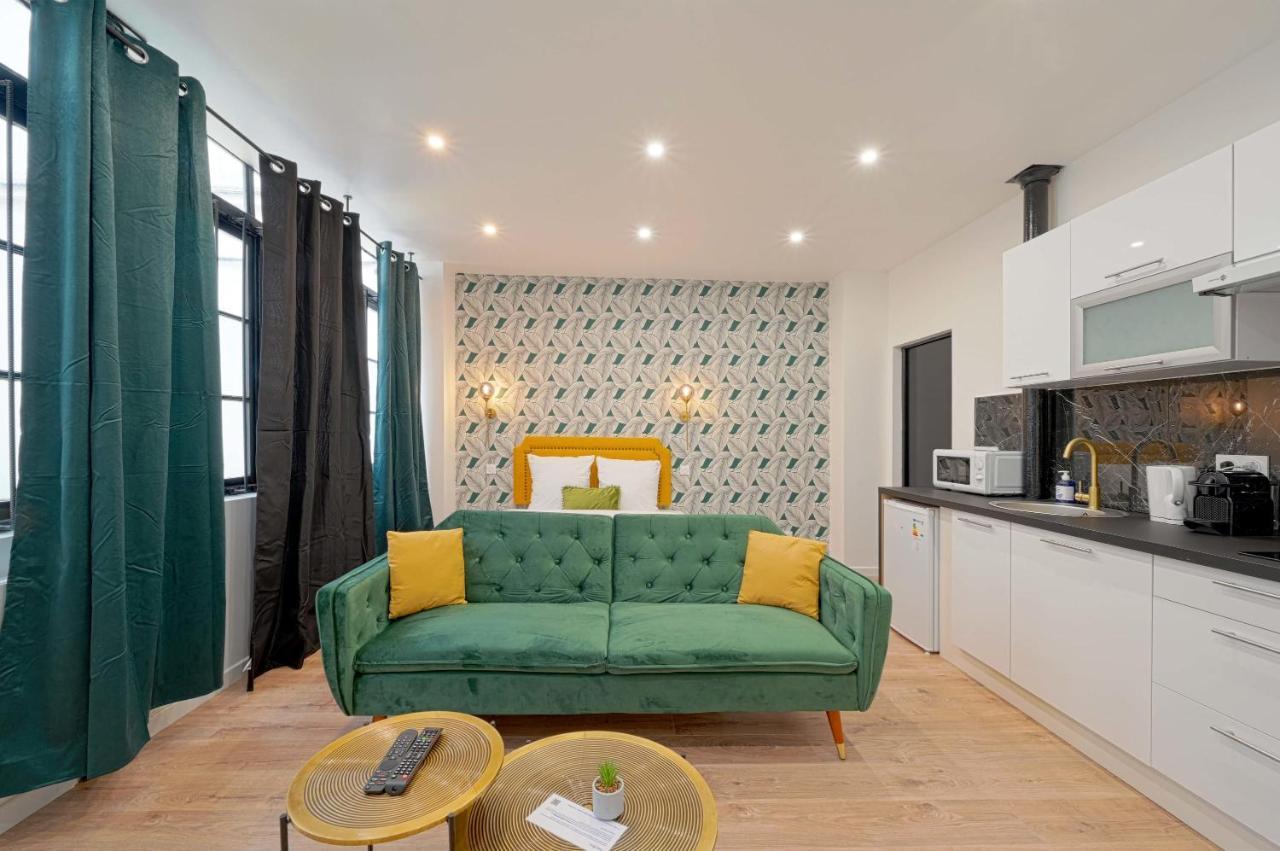 Modern Studio Apartment For 3 Párizs Kültér fotó